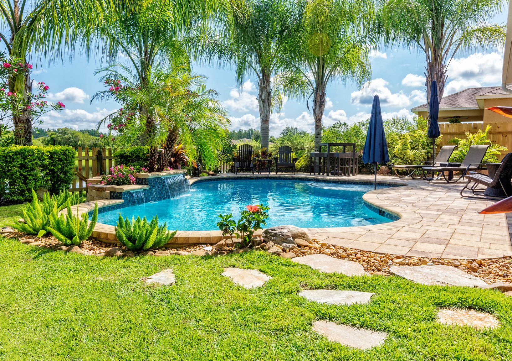 Beautiful Swimming Pool and Back Yard